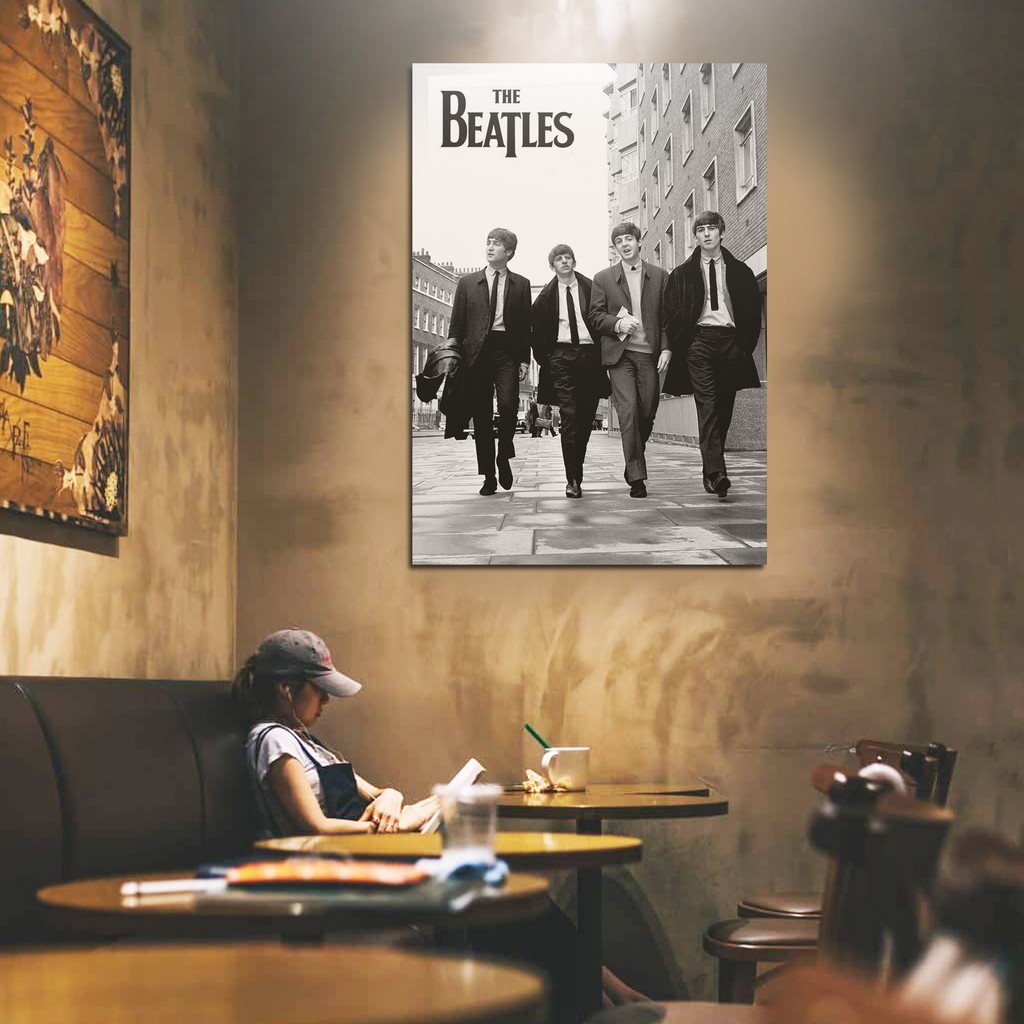 Poster Besar THE BEATLES Classic Dekorasi Dinding Cafe Hotel Vintage Music Wall Decor Music A0 A1 A2