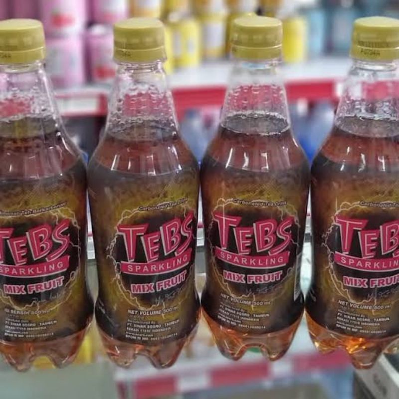 Jual Tebs Sparkling Teh Soda Mix Fruit 500ml Shopee Indonesia