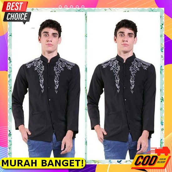 Koko Pria Cowok Lengan Pendek Murah 2021 2022 Dewasa Lengan Panjang Remaja Mewah Baju Kemeja Kekinia