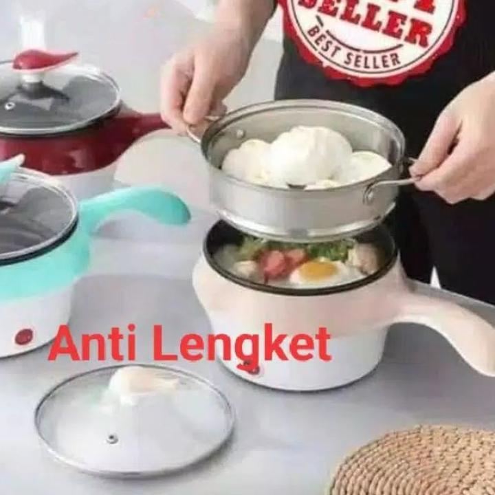 ● Panci Listrik Elektrik Gratis Kukusan Alat Masak Serbaguna Steam Memanaskan ➭