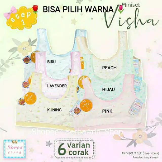 K719 - [Harga Per 1 Pcs] MINISET ANAK WANITA PAKAIAN DALAM ANAK SOREX STEP 1 FREE SIZE