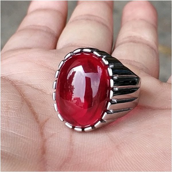 CINCIN RING MERAH SIAM BANGKOK RING PLATINUM SUPER