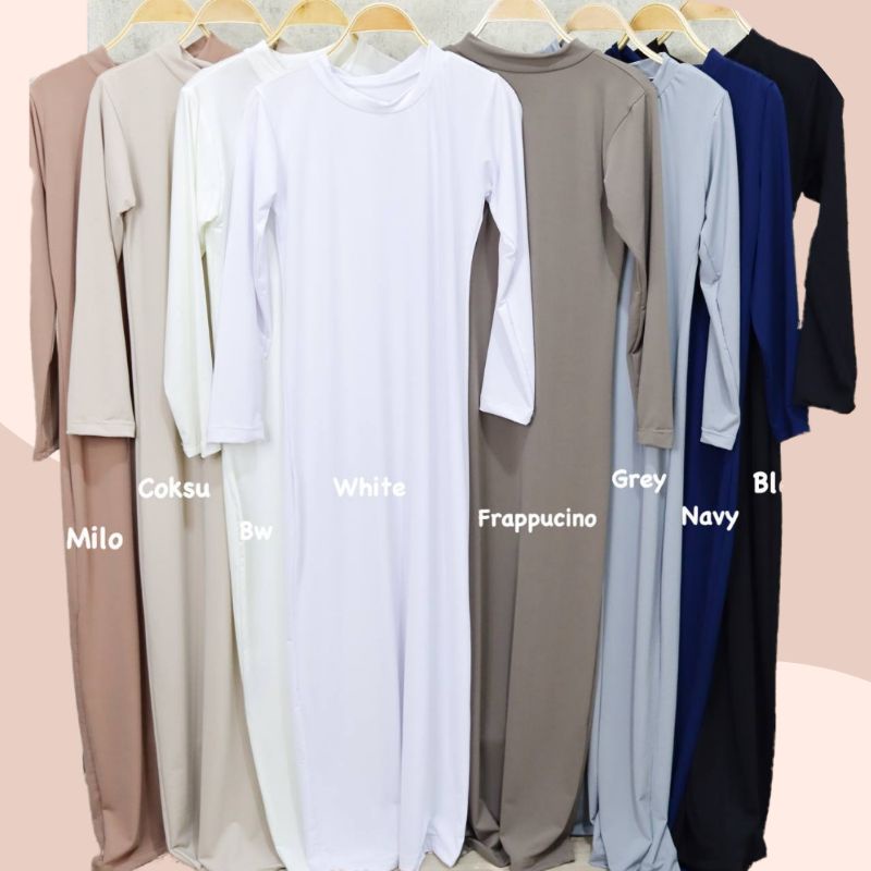Manset Baju Gamis Lengan Panjang Jersey Premium