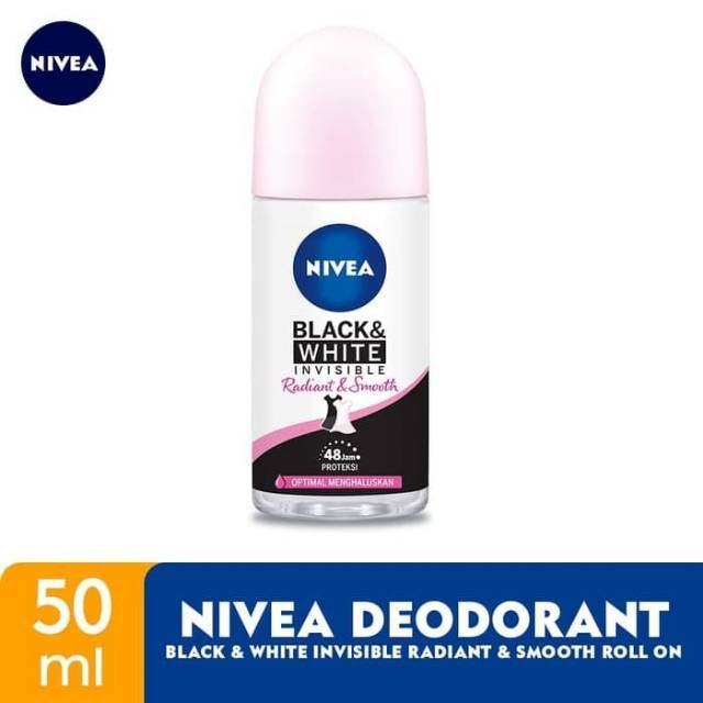 NIVEA ROLL ON BLACK &amp; WHITE INVISIBLE Radiant &amp; Smooth 50 ml