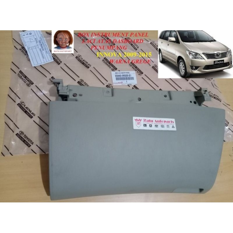 Laci Toyota Innova Box Instrumen Panel Bagian Atas Tahun 2009-2015