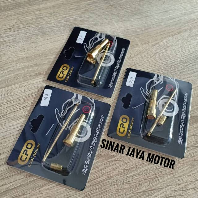 Nozzle PWK 1 Set CPO +Jarum Skep kode JJH, JJY, DDJ, J6ZG 18 Hole, 20 Hole, 30 Hole Racing Original