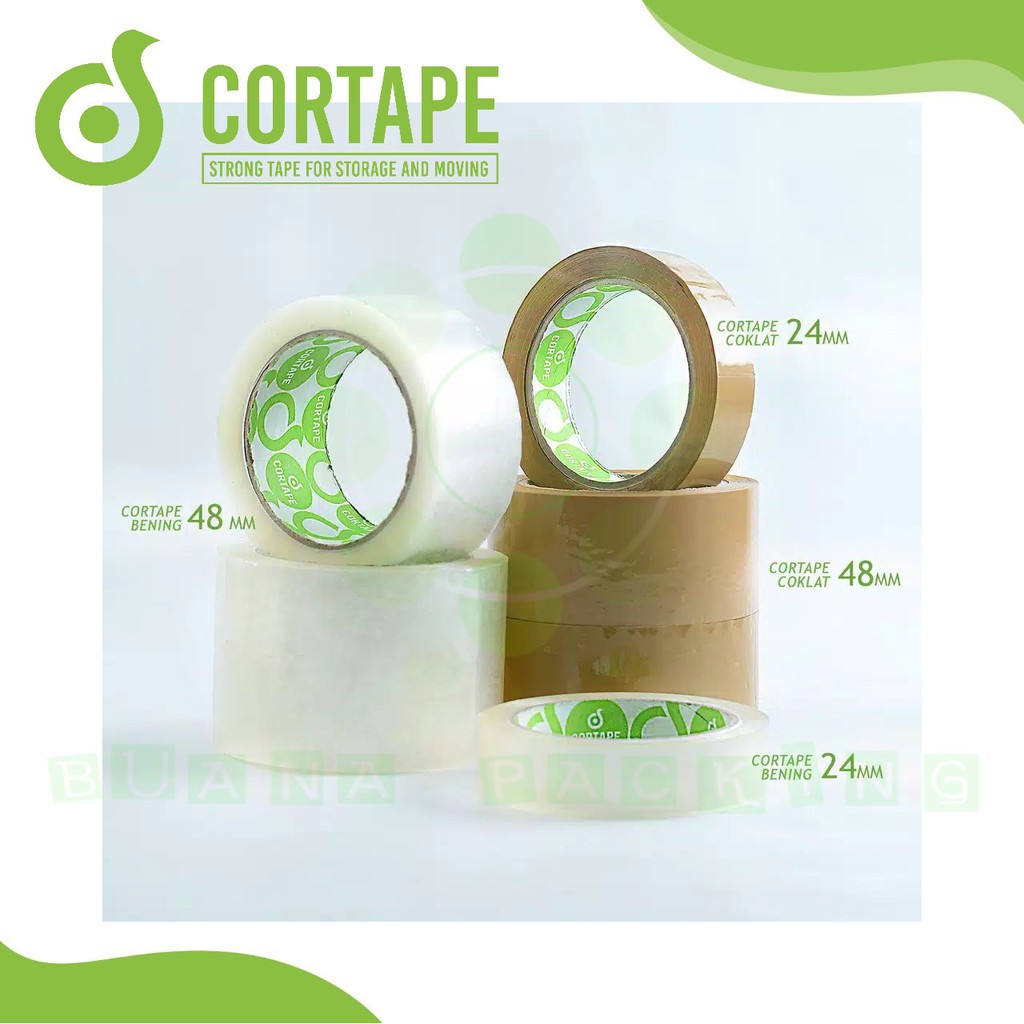 

1/2 DUS (36Roll) LAKBAN CORTAPE EKONOMIS 48MM - KUALITAS FANTASTIS