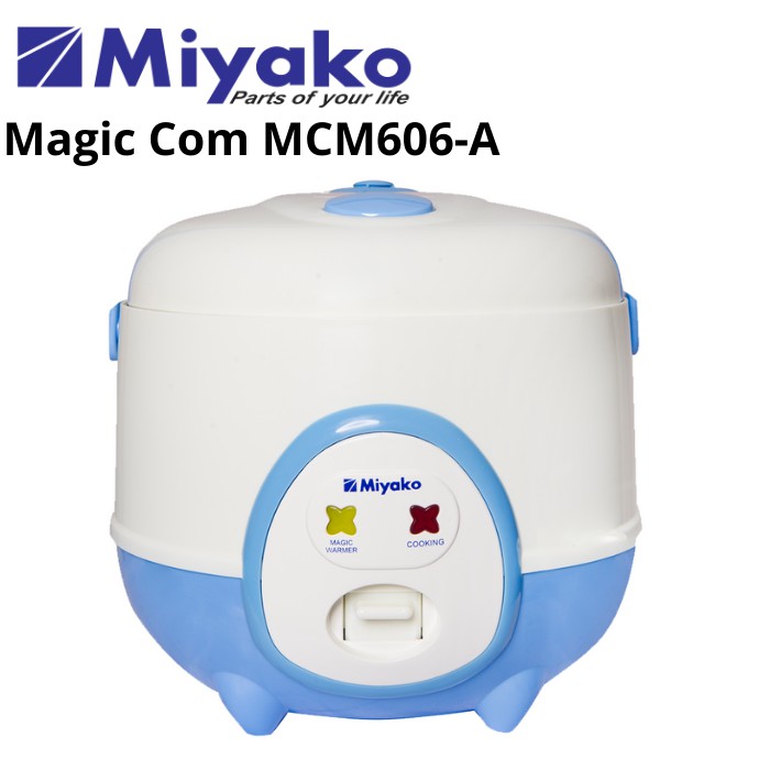 Miyako Rice Cooker MCM606-A / Magic Com MCM 606 A / Mini Magic Warmer Plus 0.6 Liter / 0,6 Li