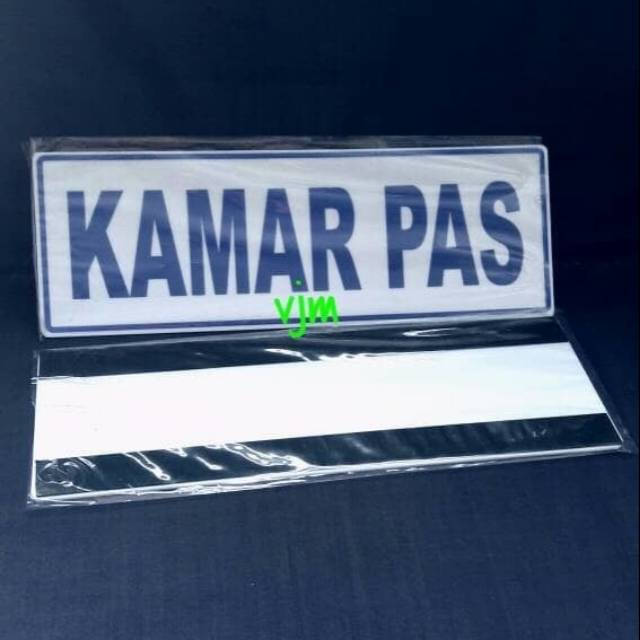 

Sign label acrylic kamar pas , papan nama.akrilik