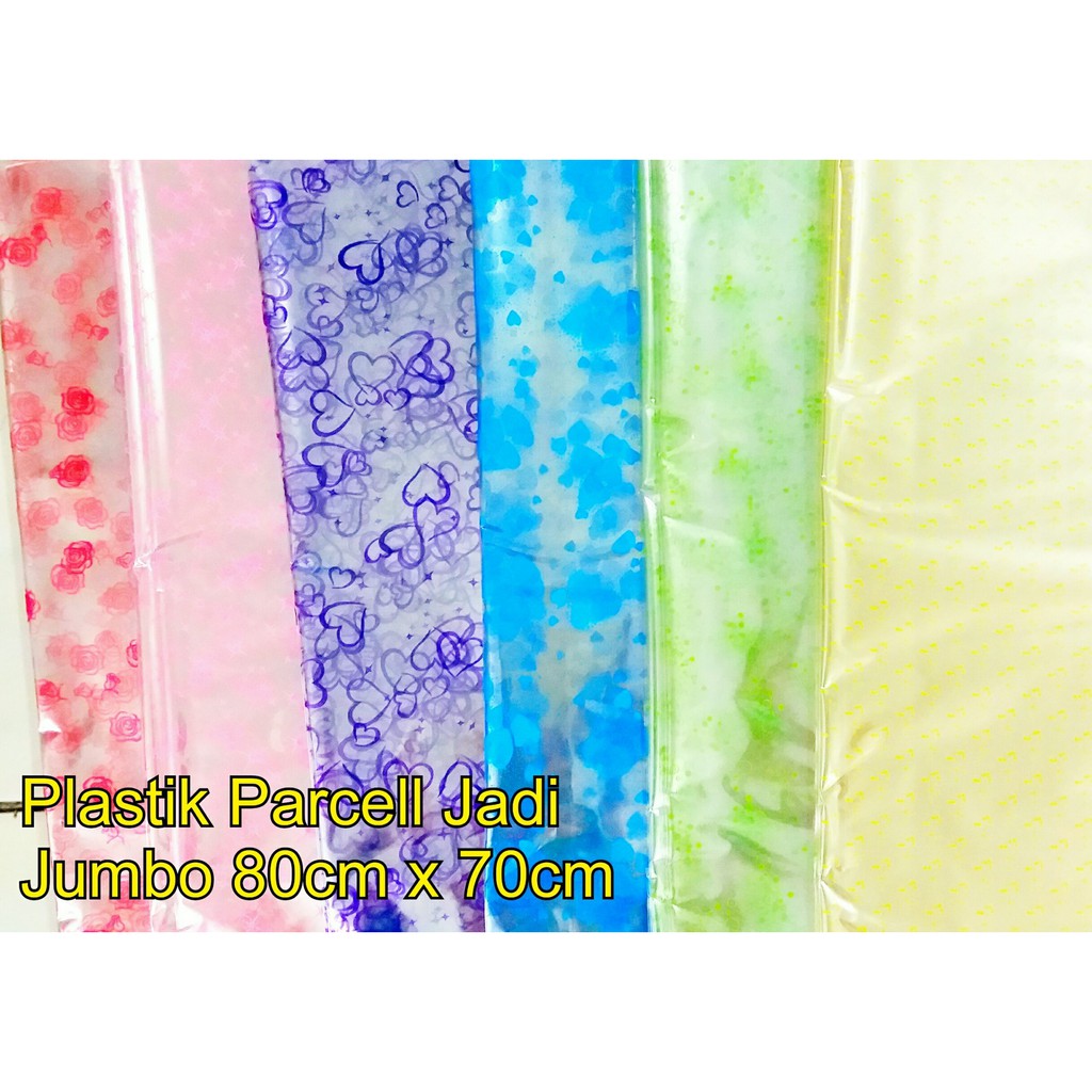

plastik parcel langsung jadi PLASTIK kado jadi EXTRA LARGE 80x60 jumbo