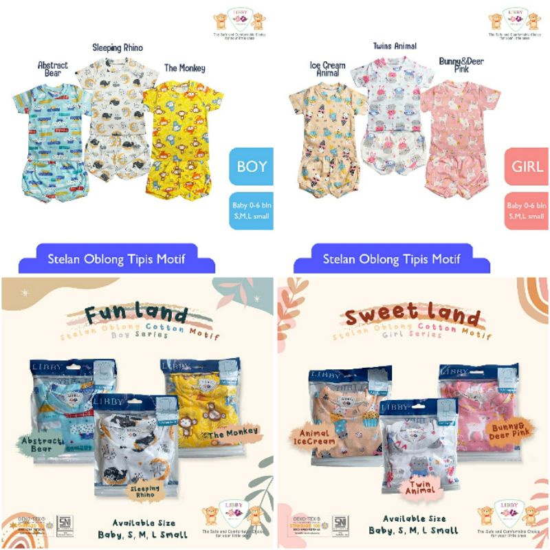 LIBBY OBLONG COTTON TIPIS Sweet Land / Fun Land Series