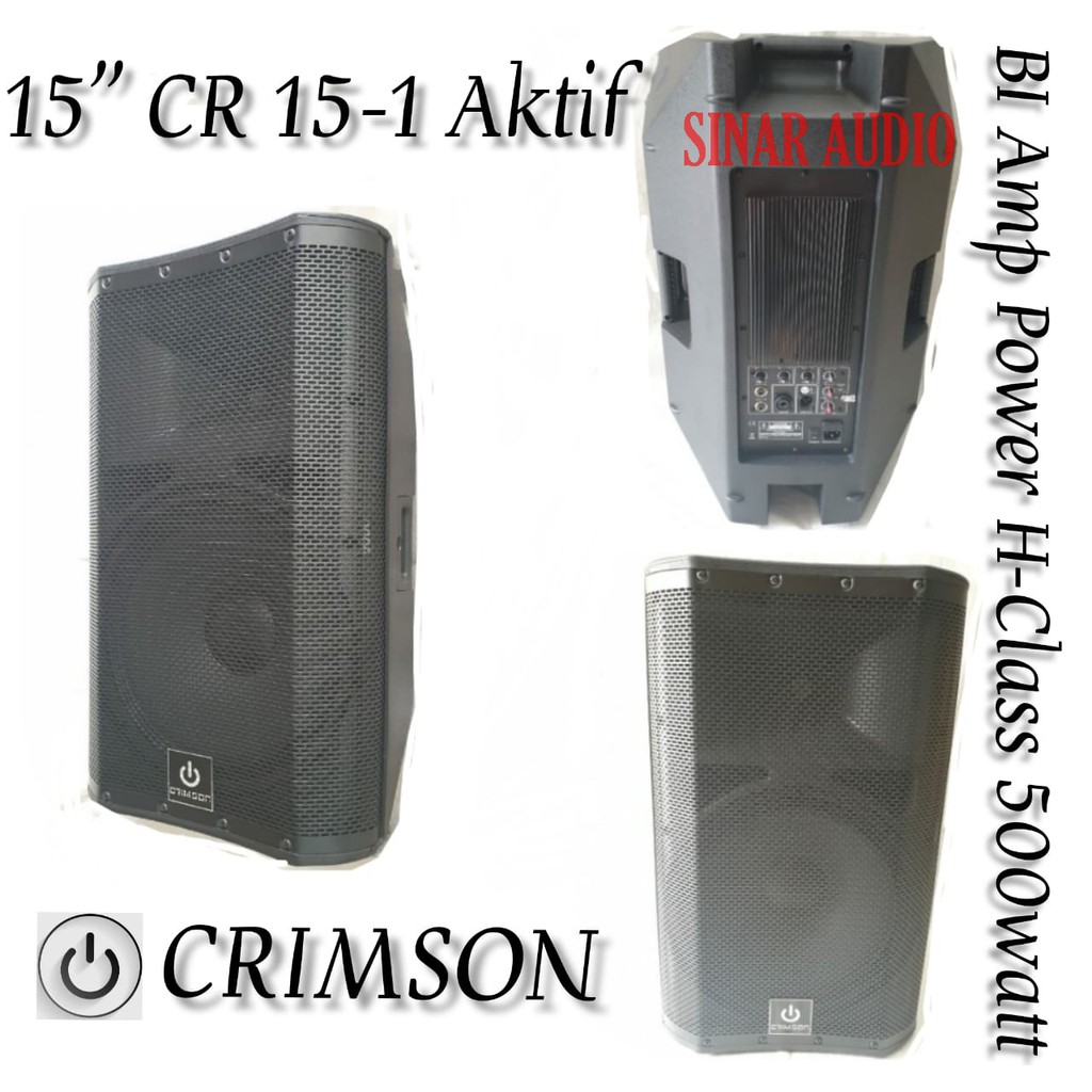 Speaker Aktif Crimson CR 15-1 15ins  Aktif BI Amp Power H Class 500wat