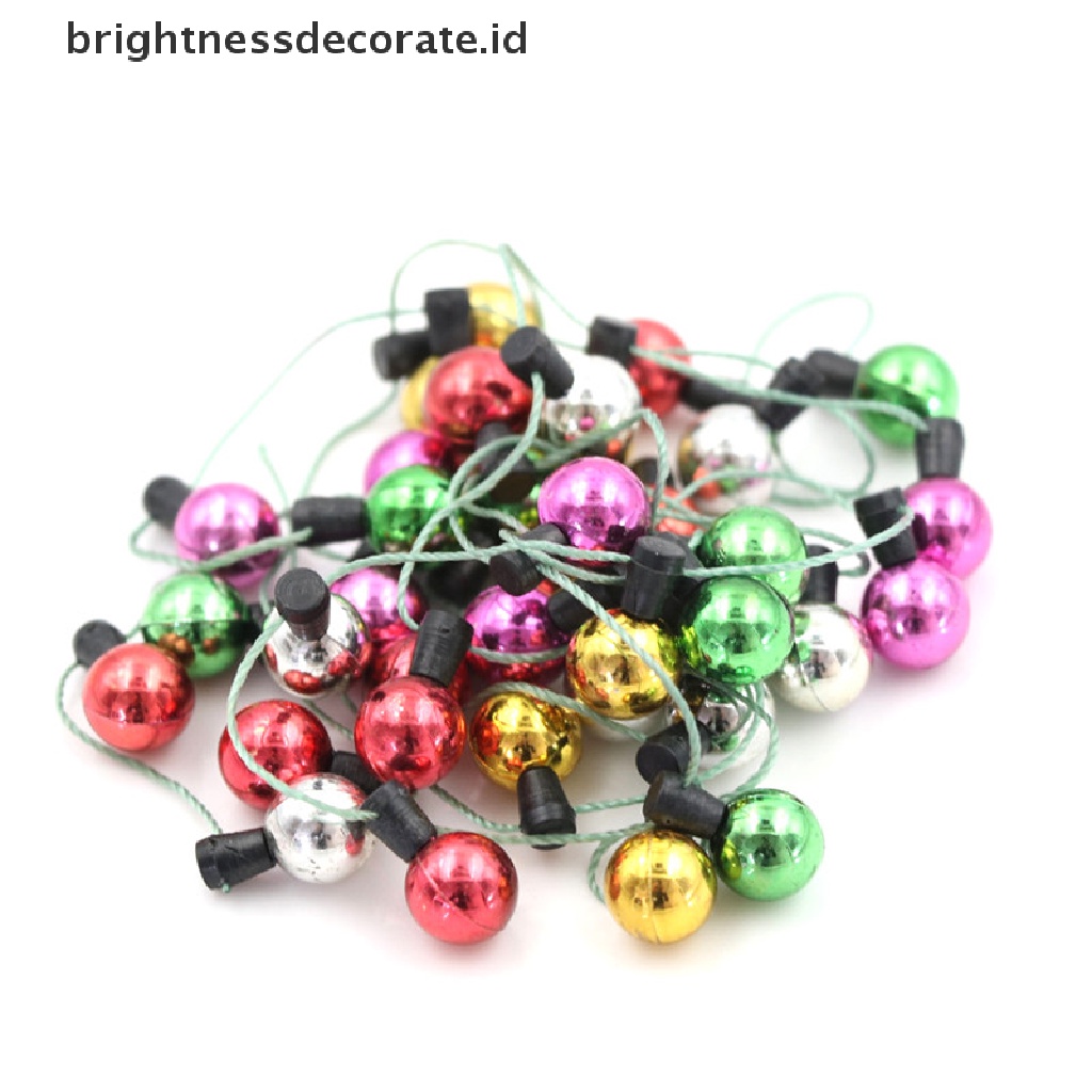 Miniatur Lampu String Warna-Warni Bahan Plastik Ukuran 1m Untuk Rumah Boneka