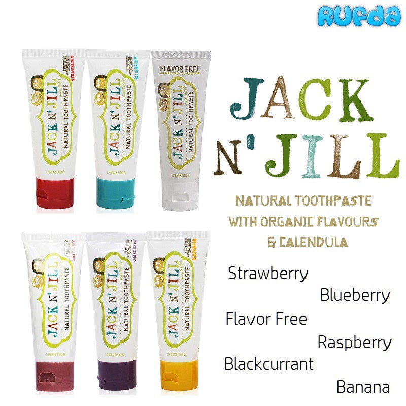 Jack N’ Jill Pasta Gigi Bayi Natural dengan Calendula