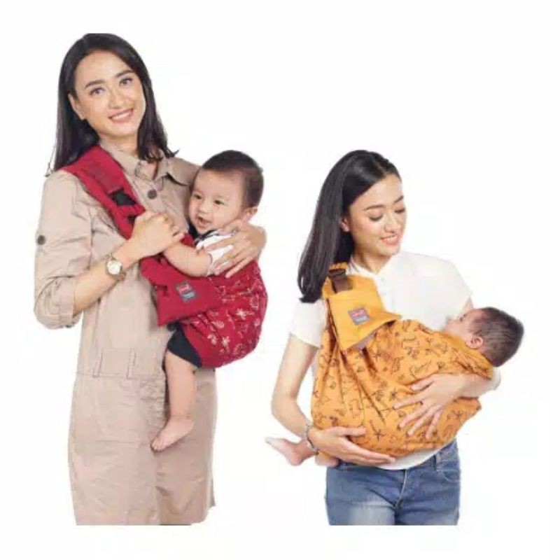 Dialogue Baby Sling 4 In 1 M-Shape Dino Series Gendongan Samping DGG4248