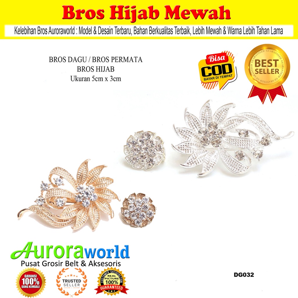 Auroraworld Bros Permata Bros Hijab Mewah Kualitas Super bisa COD