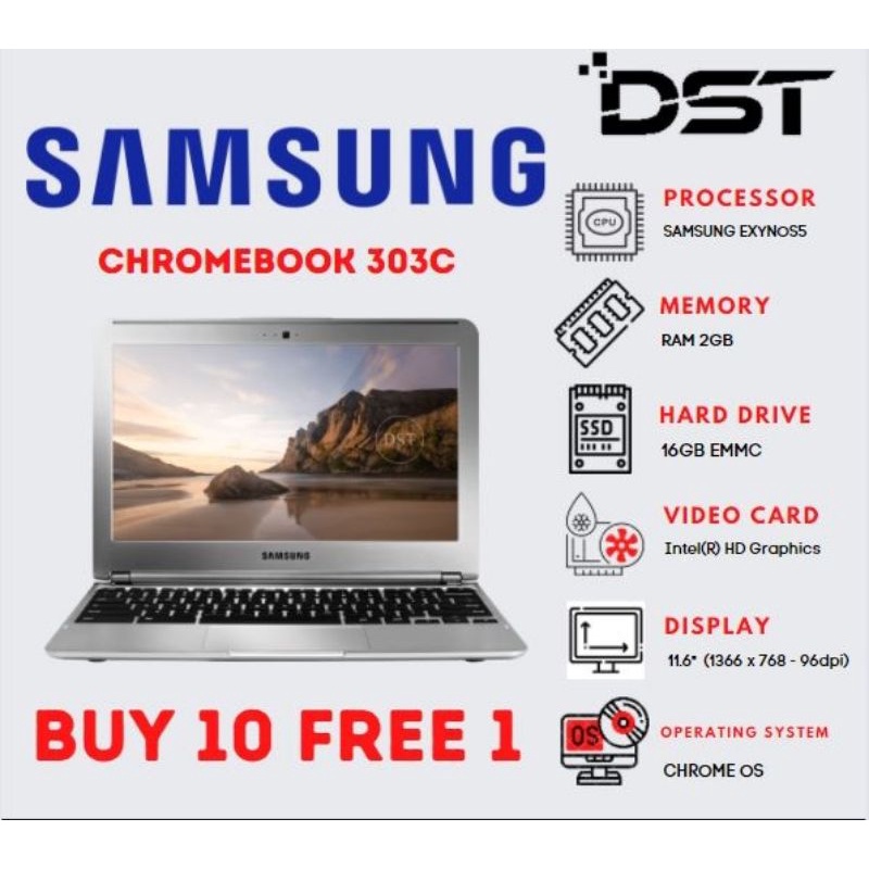 LEPTOP SAMSUNG CHROMEBOOK 303C UNTUK ANAK SEKOLAH