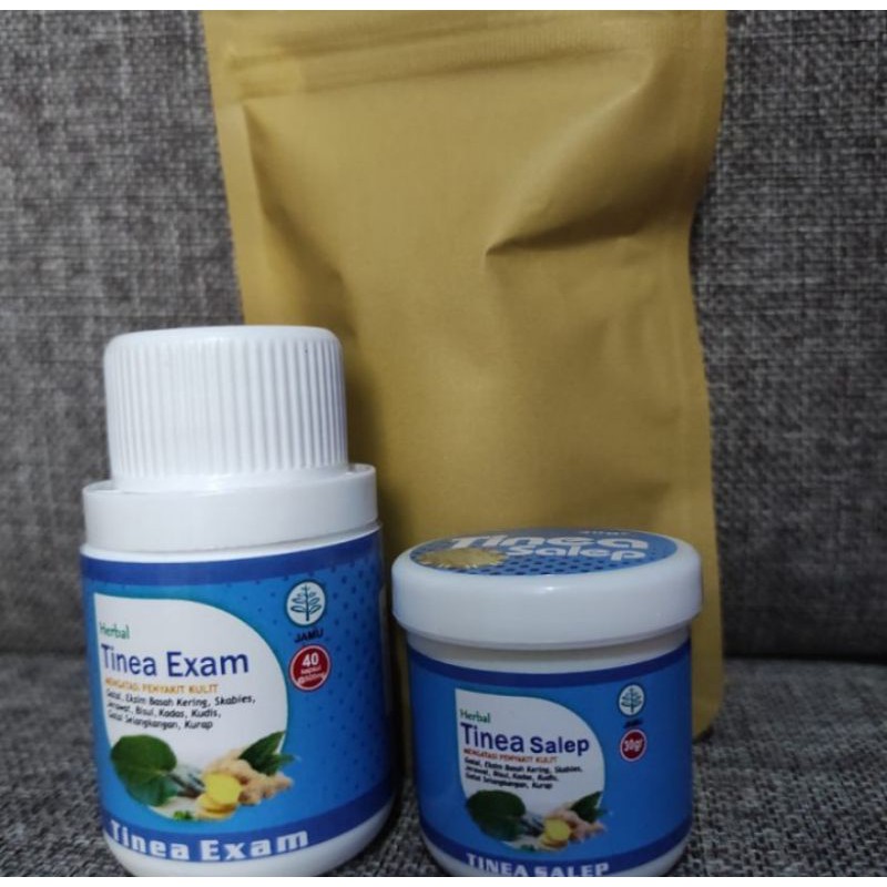 Tinea Exam 40 kaspul + 30 gram + 1 Sabun ampuh mengobati penyakit kulit sprti Exim Bisul Jerawat dll