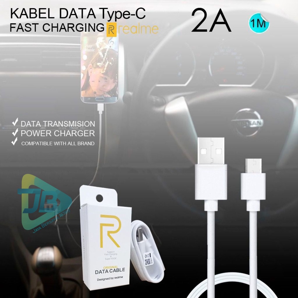 Kabel cable data original REALME Fast charging 2A TIPE C usb realme 6 6pro 7 7pro 8 8pro supoort vooc JB5325