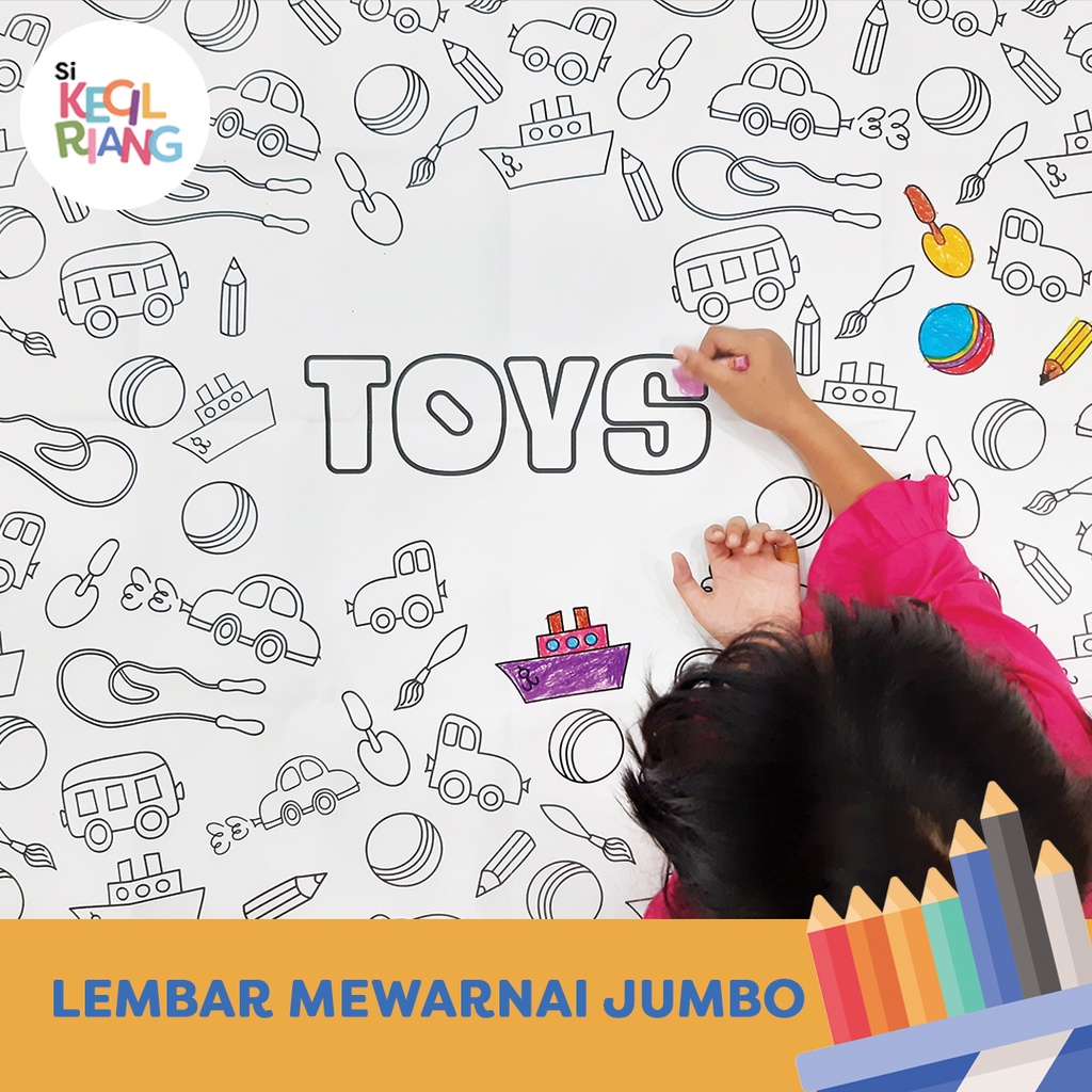 Mainan Anak Mewarnai Jumbo Mainan Edukasi Anak Mewarnai Mewarnai Anak Montessori Toys Montessori Mai