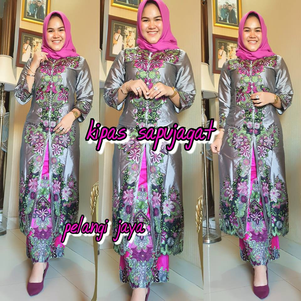 Kebaya Realpict Kipas Sapujagat Pelangi Jaya