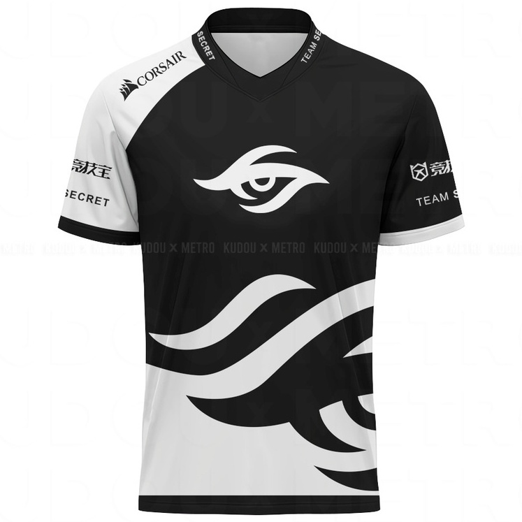 Jersey Team Secret Gamer Dota2 Premium Dryfit Unisex - Bisa tambah Nickname