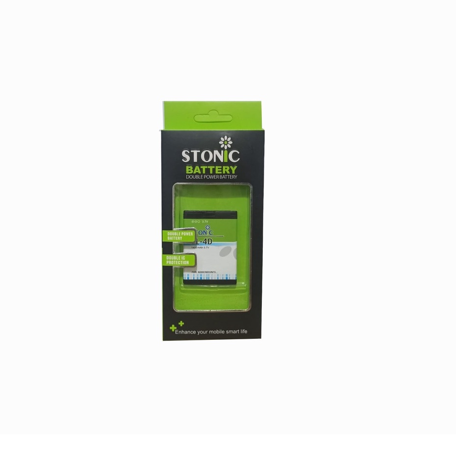 Battery Stonic Double Power Baterai Nokia BL-4D N97 / E5 Batre IC Protection