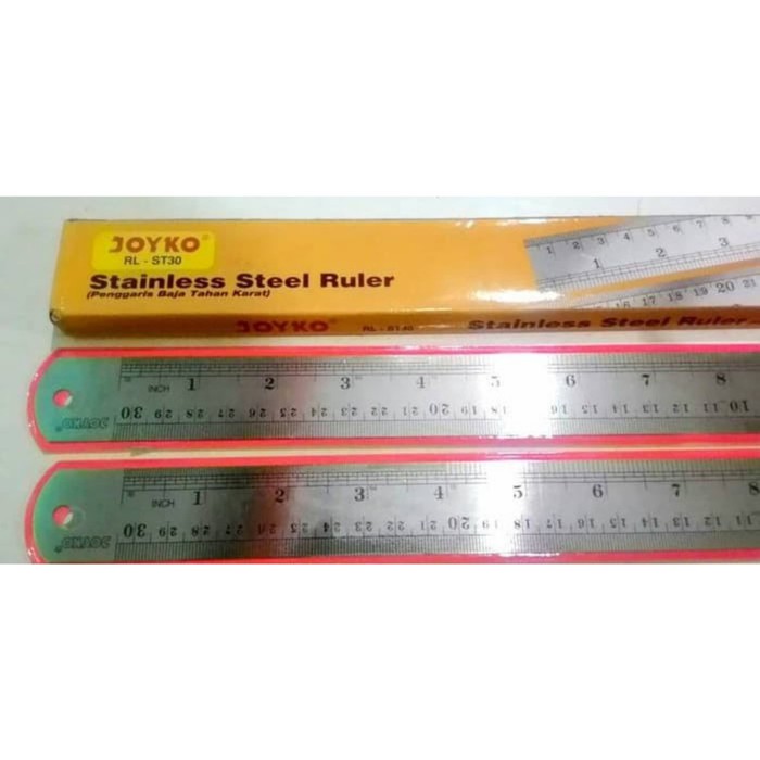 

Penggaris Besi JOYKO 30cm/Ruler/Mistar Besi/Penggaris Stainless