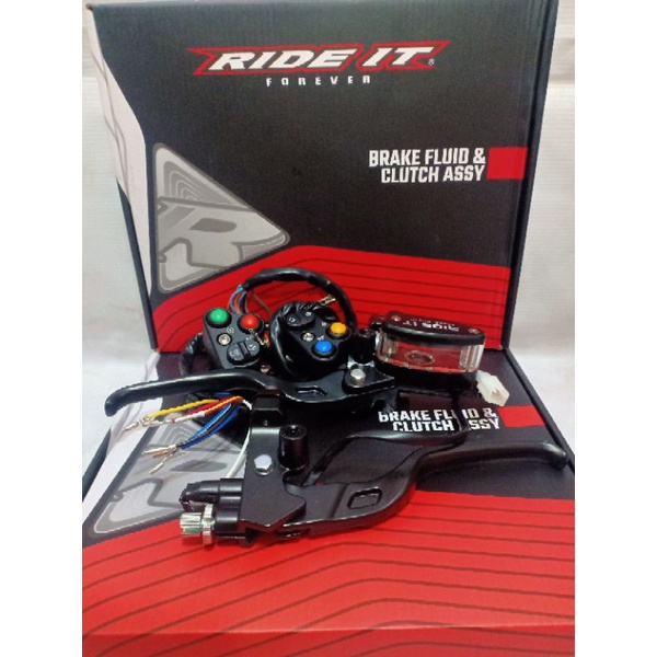 Handle Master Rem Ride It kanan kiri Kopling Universal 14mm Oval Original Ride it