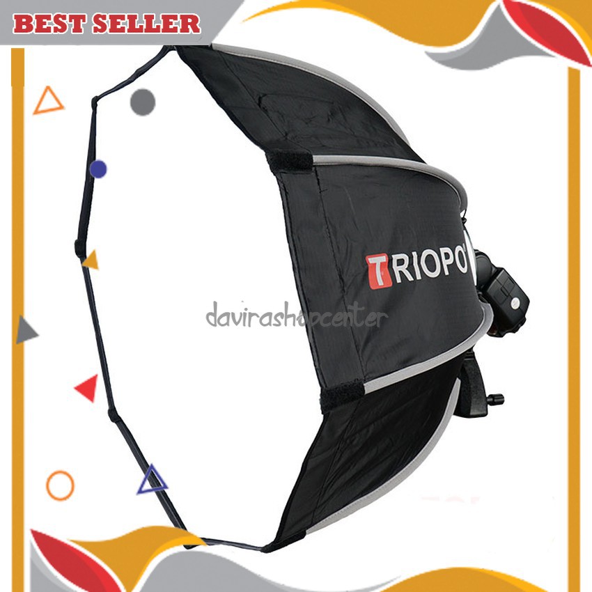 Grab Medan Payung Studio Octagonal Umbrella Softbox Reflektor Flash 90CM TRIOPO KS90 Vlog