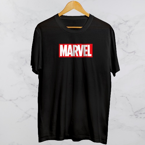 BAJU KAOS PRIA WANITA KEREN KEKINIAN BIG SIZE SABLON MARVEL