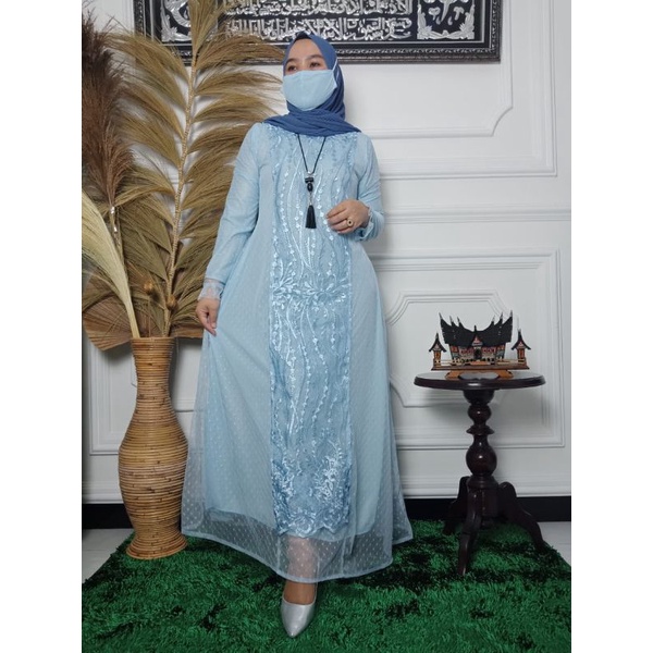 NEW GAMIS SALVINA DRES//GAMIS PESTA//KEBAYA BROKAT//KEBAYA NEWAH//BY JANNAH KEBAYA