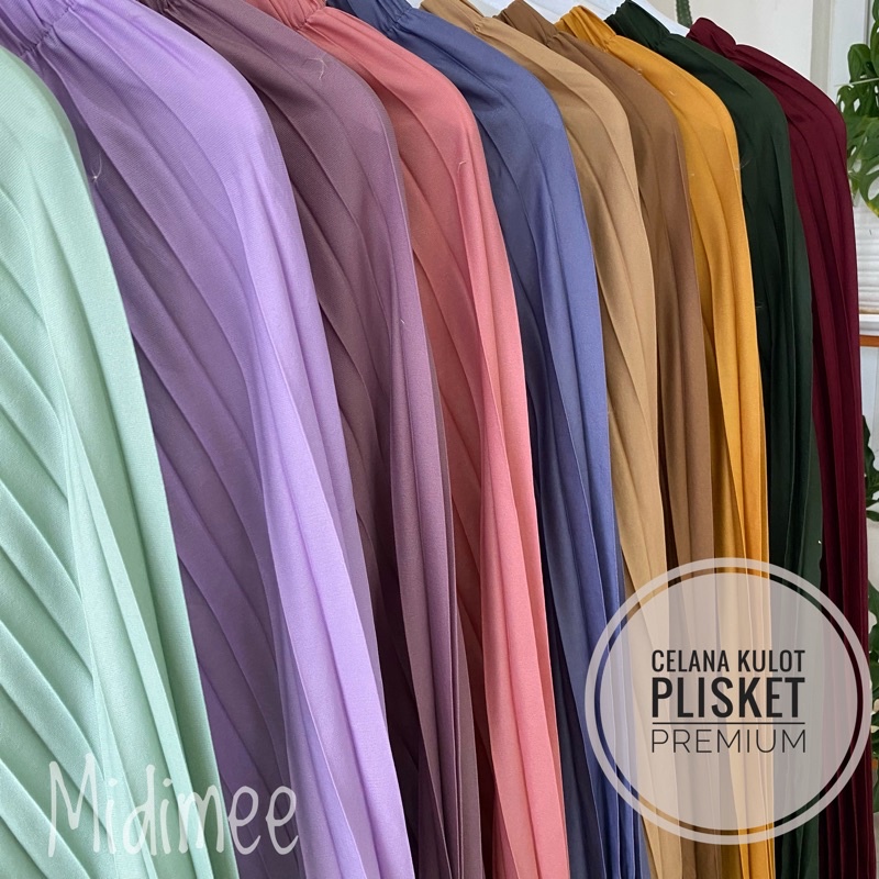 Kulot Plisket Klok Termurah bisa JUMBO/ Plisket Lipatan Besar / Pleated cullote