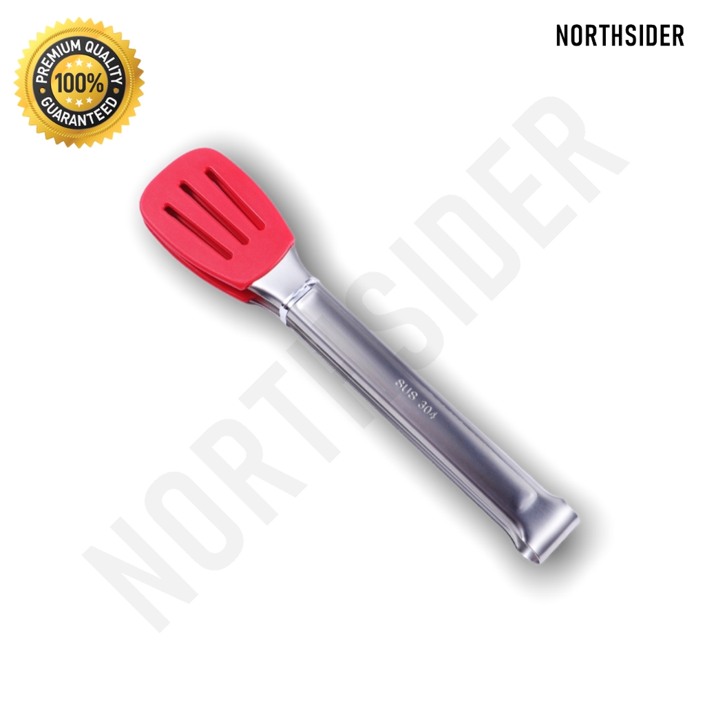 CAPITAN PENJEPIT MAKANAN GORENGAN SILIKON TAHAN PANAS FOOD TONGS 23cm