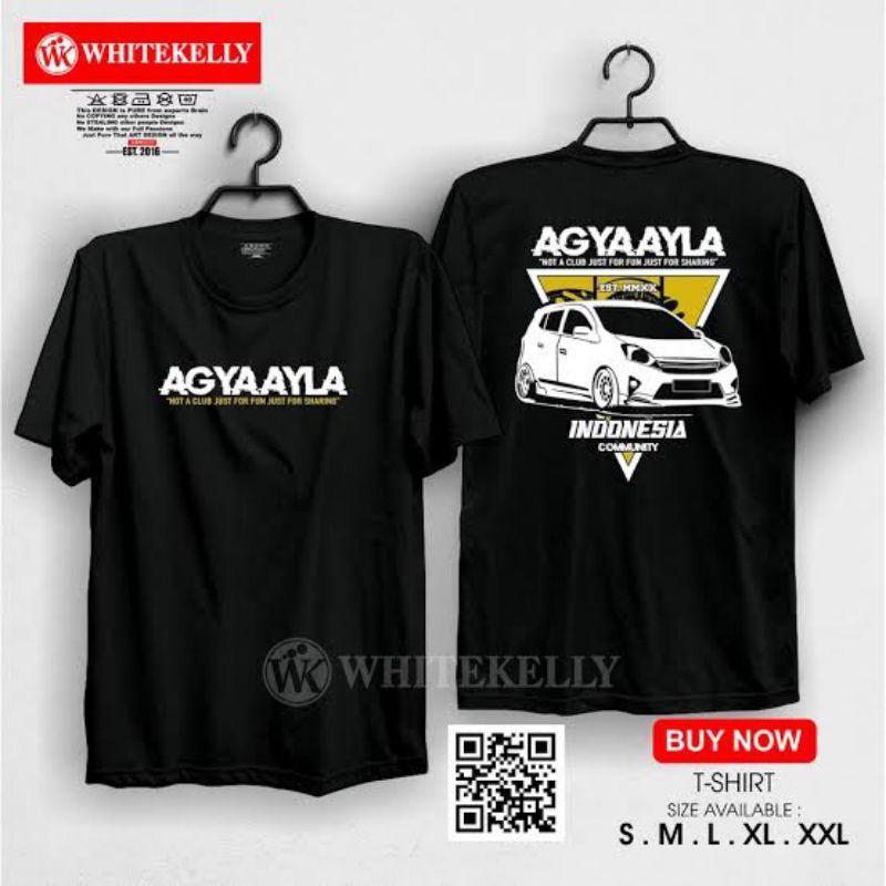 KAOS AGYA AYLA CLUB BAHAN TEBEL ADEM LEMBUT DIPAKAI