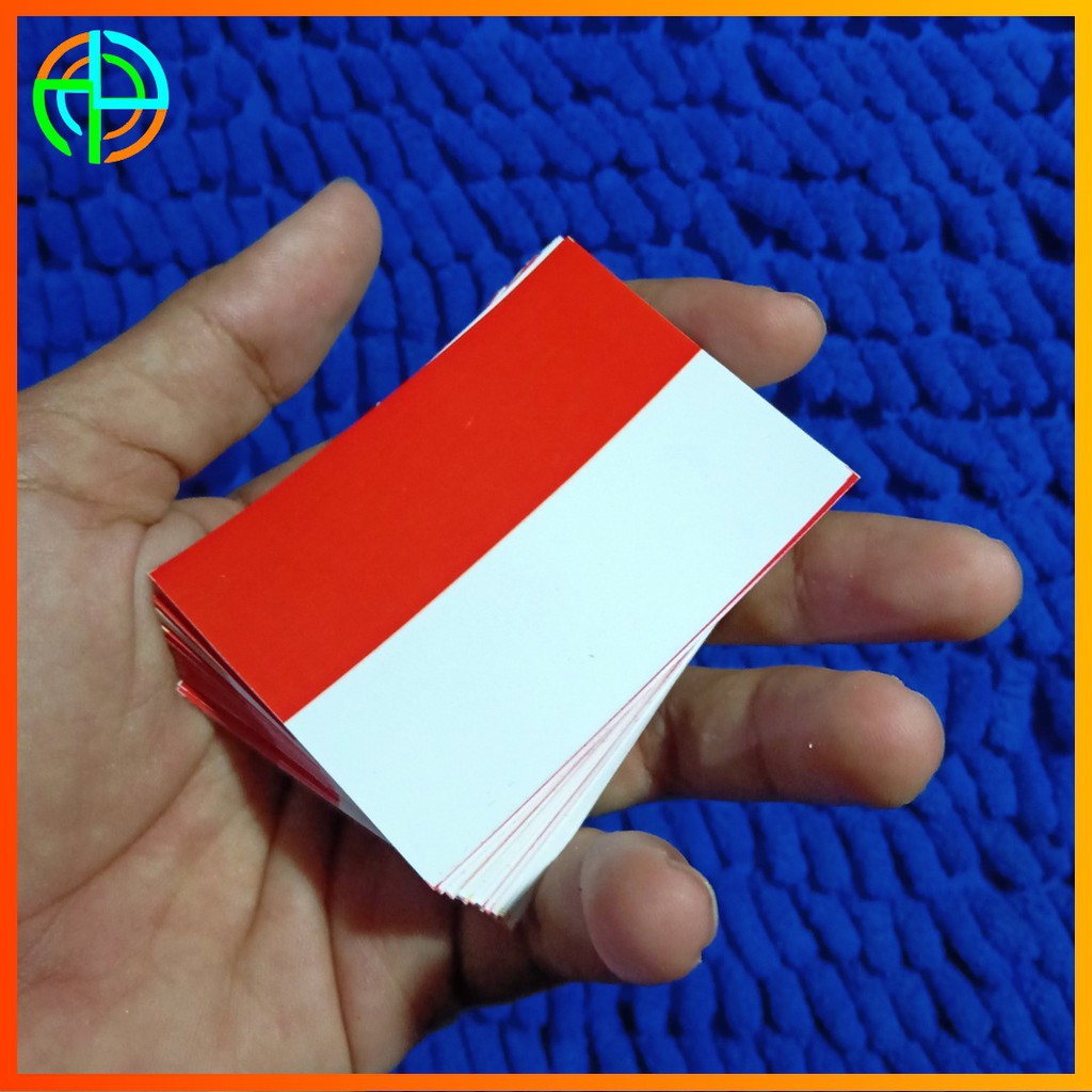 

(isi 10) Sticker Printing Bendera Indonesia. Sticker Merah Putih Murah. Sticker Flag