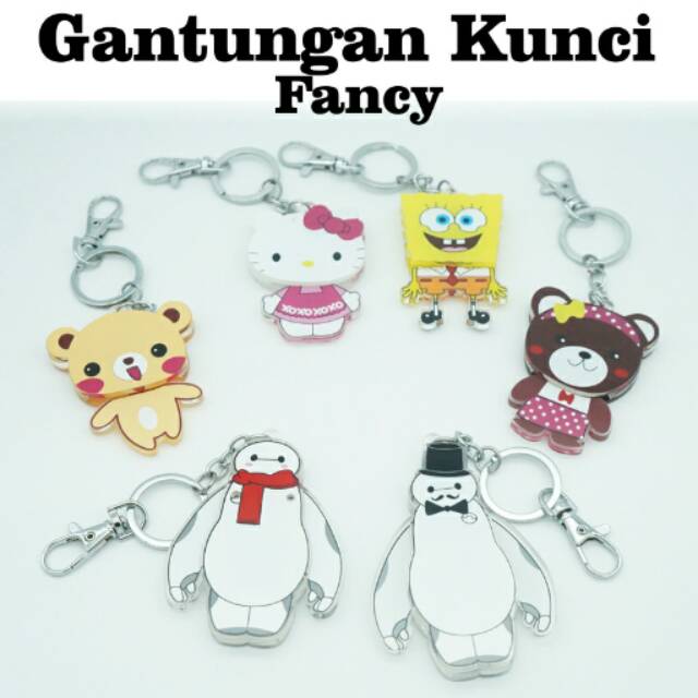 GANTUNGAN KUNCI LED KARAKTER FANCY