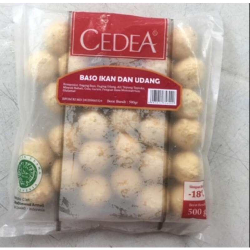 Jual Cedea Bakso Ikan dan udang 500 gr (Frozen Food) Shopee Indonesia