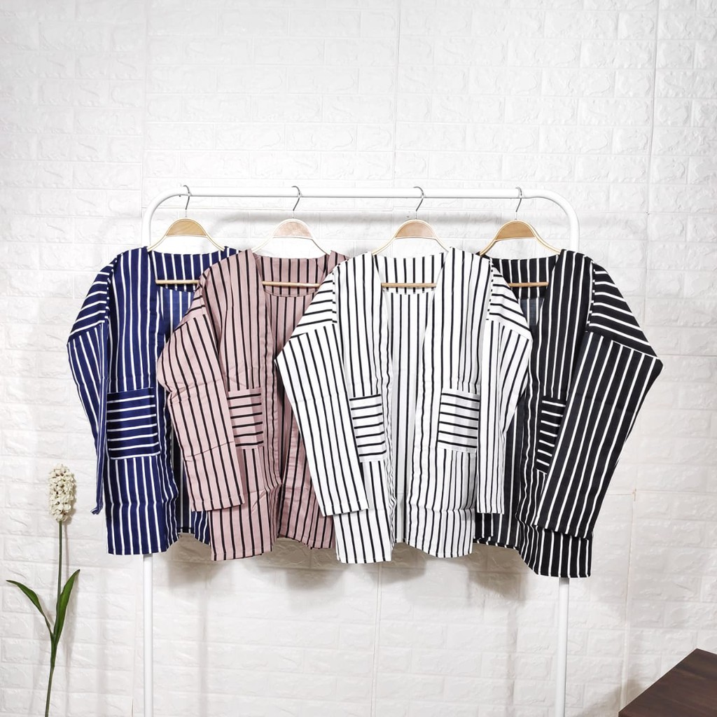 (COD) Daily Things Cardigan Kantong Salur Disa Fit XXL LD FREE