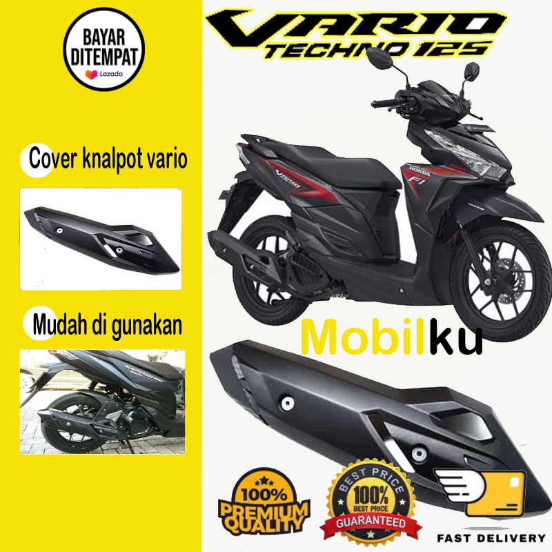 [BISA COD] 1 Pcs Cover Knalpot Protector Honda Cover knalpot vario LED 125/150 tahun (2016 - 2017)