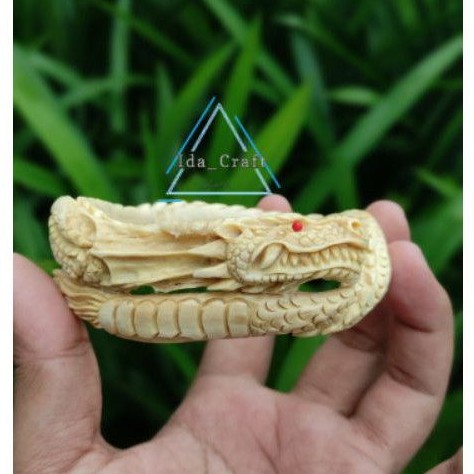 GELANG AKAR BAHAR PUTIH UKIR NAGA/GELANG AKAR BAHAR PUTIH/GELANG AKAR BAHAR ASLI BERKUALITAS