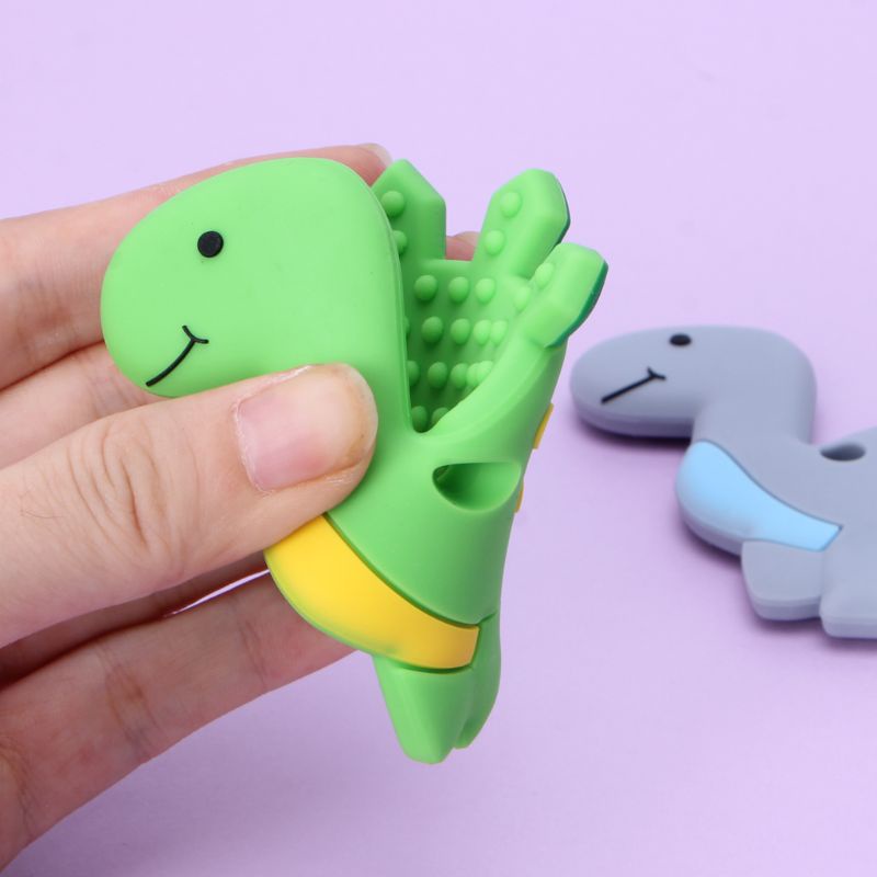 Mary Kalung Liontin Dinosaurus Bahan Silikon BPA Free Untuk Bayi