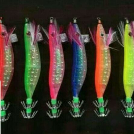 New umpan pancing cumi udang udangan seawood