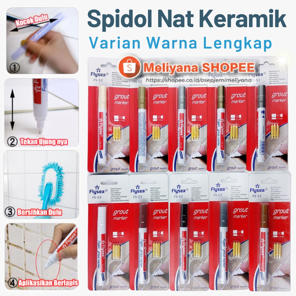 Tile Grout Marker Tile Reform - Spidol Nat Keramik