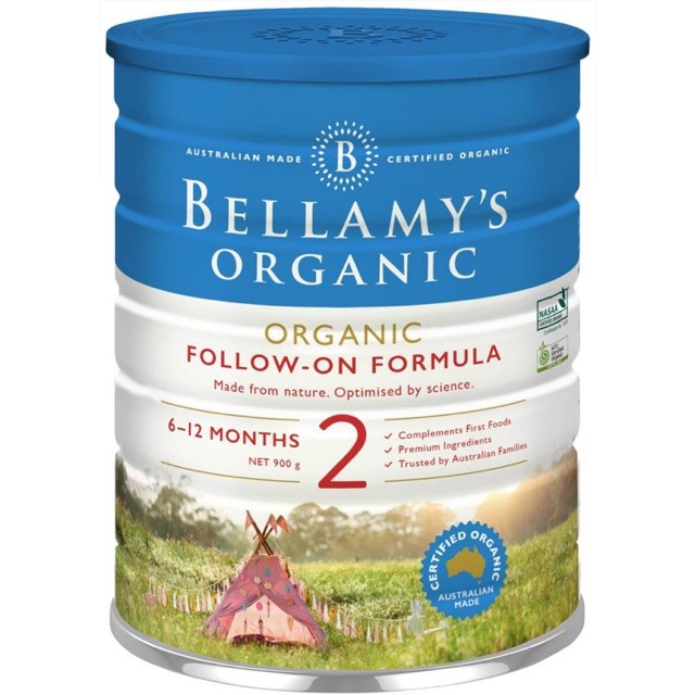 Bellamys Organic STEP 2 FOLLOW-ON FORMULA 900 Gram ( 6-12 months)