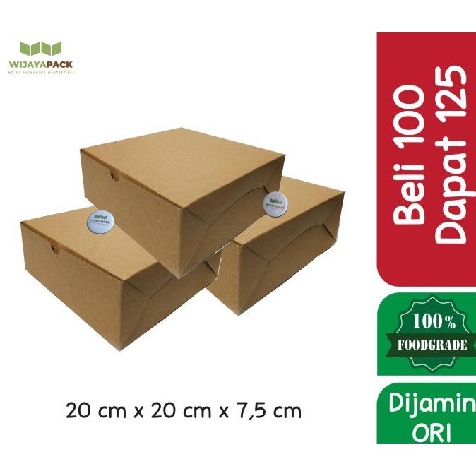 

Beli 100 Dapat 125 Dus Katering Nasi Kertas Size 20 Kraft Laminasi ---Termurah---