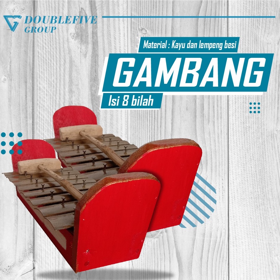 Central kerajinan Miniatur Gamelan Gambang 8 Bilah Mainan Tradisional