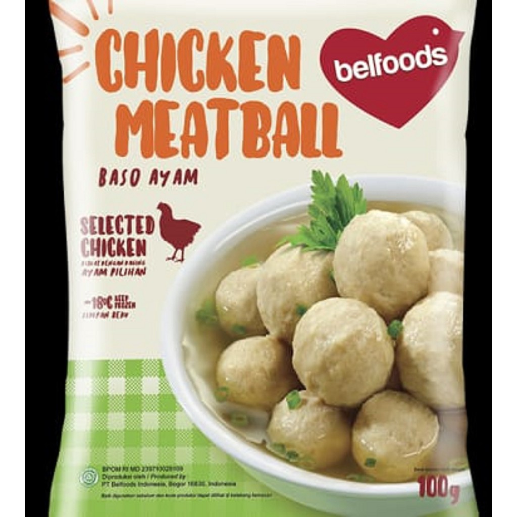 

froZN belfoods Baso Ayam Chicken Ball 100gram Murah Chicken Meatball