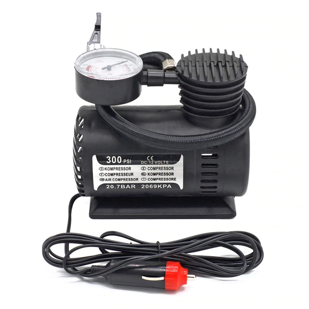 Mini Compressor 12V Electric Pump 300PSI Pompa Ban Mobil Elektrik