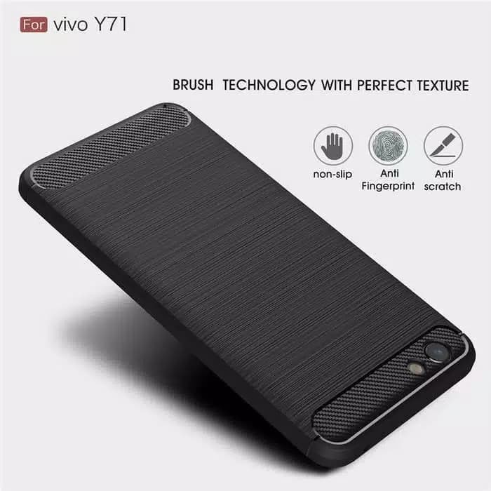 VIVO Y91C Y1S Y19 Y71 Y83 Y51 Silicon Carbon Slim Fit Soft Case Premium